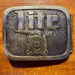 Miller literally beer belt buckle